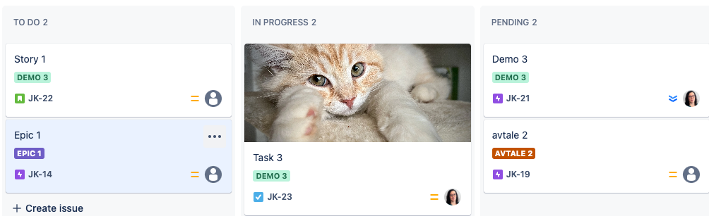 Kattebilder i Jira?
